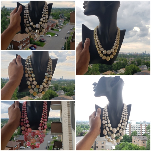 Vintage necklaces lot of 5 necklaces - Picture 3 of 15